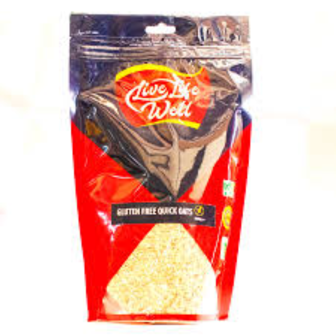 LIVE LIFE W G/F QUICK COOKING OATS 500G